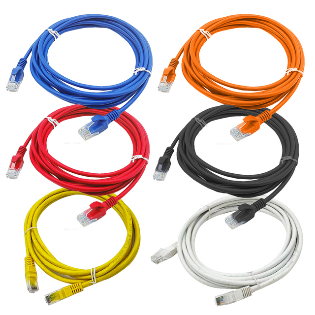 Cat6 UTP Patch Cord with RJ45 Connector 1M 2M 3M 5M 10M Lengths for Communication Cables