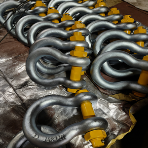 Heavy Duty European Type Steel Galvanized Forged Screw Pin Anchor <b>Bow</b> Lifting Marine Rigging Shackle 5/8 7/16 Mining Wholesale U - Product Image 2