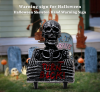 Décoration de jardin en plastique en forme de squelette Boo Buyer pour Halloween, à utiliser en extérieur
