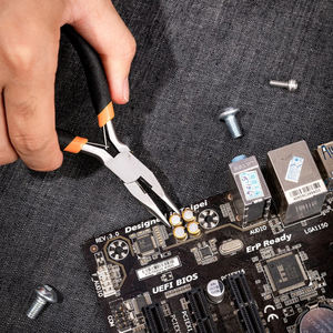 KENDO Mini alicates de herramienta de corte de Punta larga Universal de 115 mm Acero de grado DIY con mango de plástico para agarre Industrial compatible con OEM - Product Image 4