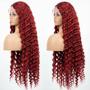 Perruque longue bouclée style africain, petite boucle, avec dentelle HD, pour femmes noires, styles brésiliens et vietnamiens, vente en gros d'usine - Product Image 1