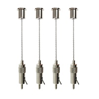 Panneau de cloison acoustique insonorisant avec système de suspension par câble en acier, modèle SW-GY031