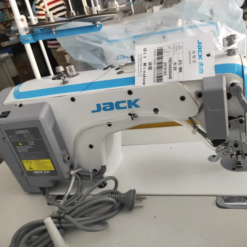 High speed automatic cut Jack A5 Industrial sewing machine single needle lockstitch for T-shit