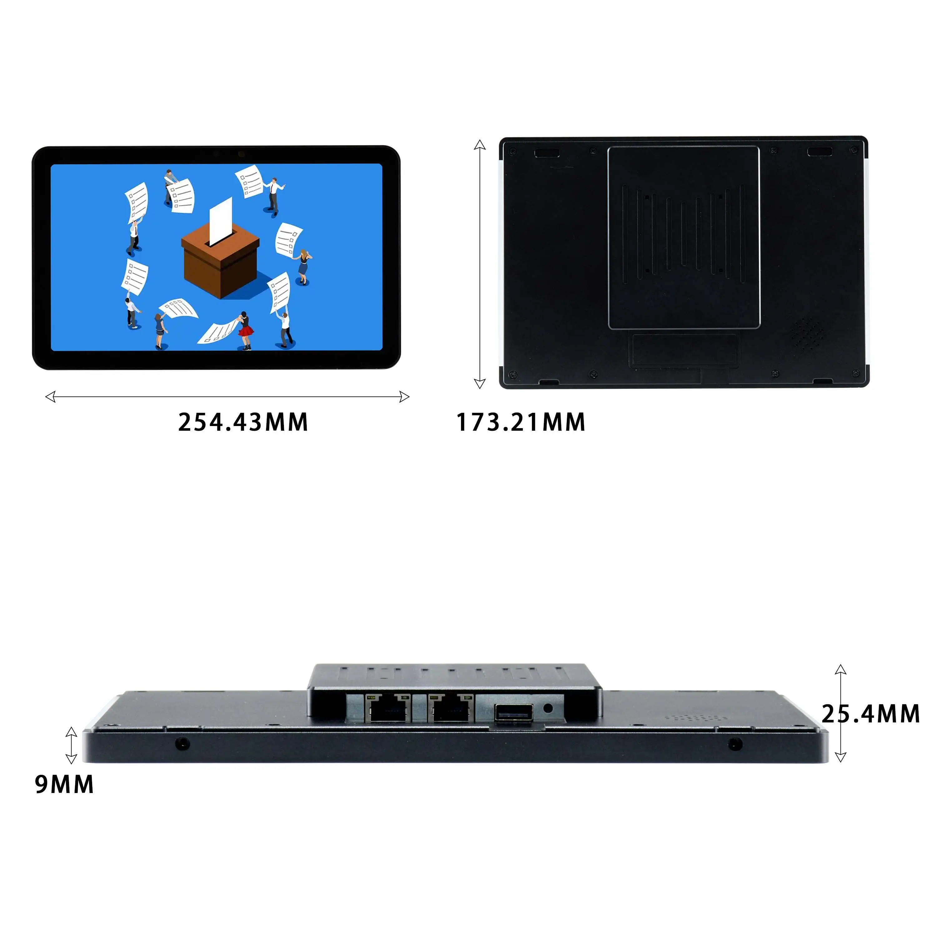 ODM настенное крепление 10,1 дюймов сенсорный экран POE RK3568 планшетные компьютеры конференц-зал система бронирования