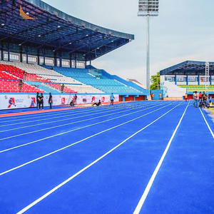 พื้นผิวสนามฟุตบอลกลางแจ้งเชิงพาณิชย์ - ยางทนทาน ได้รับการรับรองมาตรฐาน IAAF ดูดซับแรงกระแทก เป็นมิตรกับสิ่งแวดล้อม ยี่ห้อ Flyon ครบวงจร - Product Image 4