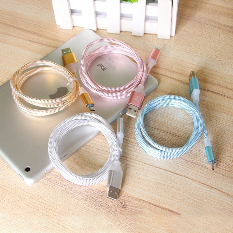 Nuevo diseño 1 M/2 M/3 M/personalizado Micro USB 8 Pin Cable de datos con LED luz para teléfono móvil iPhone