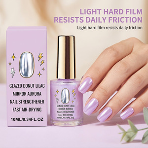 Esmalte de Uñas para el Hogar, Efecto Espejo, Color Lavanda Claro, Pincel Suave, Resistente a los Arañazos, Popular - Product Image 1