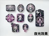 Produit transfrontalier très vendu : Matériaux pour accessoires DIY de style broderie lumineuse motif requin et chat, pour porte-clés, chaînes de téléphone, pendentifs de sac