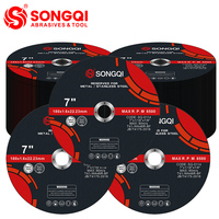 Disques de meuleuse d'angle SONGQI 5-50 pièces 180x1,6 mm en acier inoxydable pour la découpe et le ponçage