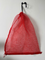 Sacs en filet pour oignons et ail en HDPE vierge à 100 %, couleur personnalisée, services de moulage par soufflage et découpe, logo personnalisé imprimable, haute qualité