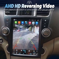 Lecteur vidéo de voiture Android 13 12 pouces Radio stéréo pour Toyota Highlander 2007 - 2013 Écran Tesla GPS Multimédia Carplay Unité principale