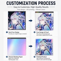 Planche Shikishi en Acrylique Personnalisée Style Anime, Décoration de Collection Artistique de Personnages de Dessins Animés Découpés au Laser, Marchandise