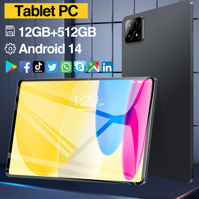 Global Version Redmi Pad6s Pro Tablet Pc Unlocked RAM 12G 512GB ROM Android 14.0 New Tablet