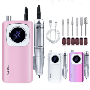 Machine à ongles électrique sans fil avec écran LCD, portable, 45000 tr/min, professionnelle, rechargeable, avec <span class=keywords><strong>embout</strong></span> de ponçage - Product Image 1