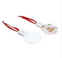 Ornement de Noël suspendu en acrylique avec éclairage LED couleur intégrale, motif personnalisé en relief, 2025