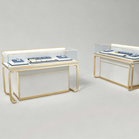 Vitrines à bijoux esthétiques haut de gamme avec éclairage LED personnalisées ; Présentoirs et vitrines à bijoux de luxe verrouillables