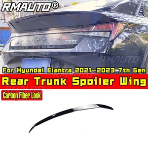 Aileron de coffre arrière, aileron de toit arrière, kit carrosserie compatible avec Hyundai Elantra 2021-2023 7ème génération, accessoires automobiles - Product Image 3