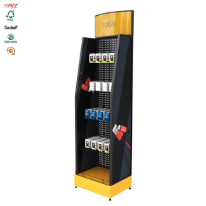 Cao cấp nóng bán thương hiệu cửa hàng kim loại Pegboard thiết kế tùy chỉnh điện thoại di động Phụ Kiện hiển thị bảng giá - Product Image 2