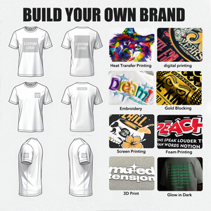 Camisetas Personalizadas Extra Grandes para Hombre al por Mayor - 280 g/m² Algodón Tejido Premium con Estampado por Sublimación en la Parte Posterior del Cuello, Diseño Ecológico con Letras - Product Image 5
