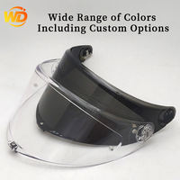 Visière de remplacement en PC pour casque de moto intégral AGV K6/K6s, protection UV, lentille arc-en-ciel, état neuf