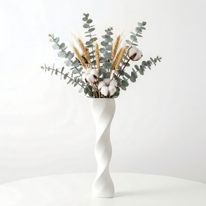 LIVEFUN - <span class=keywords><strong>Jarrones</strong></span> <span class=keywords><strong>de</strong></span> Porcelana <span class=keywords><strong>de</strong></span> Primera Calidad, Estilo Huracán, 12 Pulgadas <span class=keywords><strong>de</strong></span> Alto, Modernos, Minimalistas, Rústicos, <span class=keywords><strong>para</strong></span> <span class=keywords><strong>Flores</strong></span> <span class=keywords><strong>Secas</strong></span> - Product Image 1