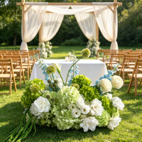 Fleurs artificielles populaires en gros, fleurs d'allée, verdure, guirlandes de fleurs pour le sol, décorations de mariage, centre de table de mariage