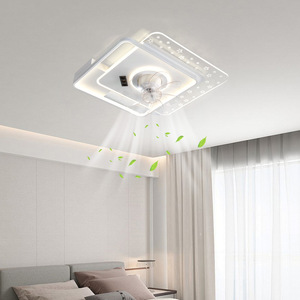 Invisible Fan <b>Light</b> Led <b>Ceiling</b> Fan Full Spectrum Flush Mount For Living Room Bedroom - Product Image 2
