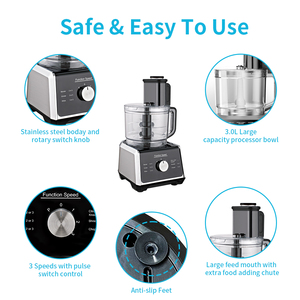 <span class=keywords><strong>Robot</strong></span> de Cocina Multifuncional, Procesador de Alimentos de Acero Inoxidable, Electrodoméstico Comercial y Doméstico para Carne y Verduras - Product Image 3