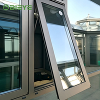 Ventana de Aluminio de Alto Rendimiento con Aislamiento Acústico y Apertura Exterior, Ahorro de Energía para Edificios Residenciales Modernos
