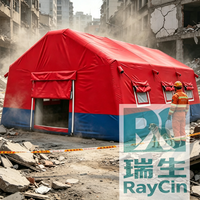 inflable impermeable de despliegue rápido para emergencias y rescate destinada a albergues de emergencia y hospitales de campaña