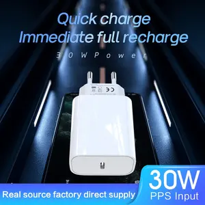 CE PD30W Mobile Phone Charger With PPS EU Type C Fast Charger For Samsung Galaxy Usb Wall Charger Customer Logo 30W