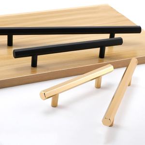 Commode nordique en laiton doré à trou unique avec poignée hexagonale chinoise armoire de cuisine solide simple pour chambre ou villa - Product Image 6