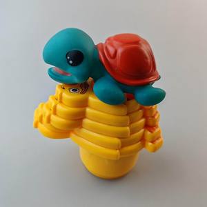 Jouet <span class=keywords><strong>d</strong></span>'éveil pour enfants : Tour de bain pliable en vinyle en forme de <span class=keywords><strong>tortue</strong></span>, 6 pièces, pour jouer à l'<span class=keywords><strong>eau</strong></span> dans la salle de bain - Product Image 3
