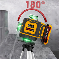 Niveau laser à lumière rouge de haute qualité ODM, niveleur de terrain autonivelant 12/16 lignes, garantie 3 ans, batterie au lithium pour usage domestique et industriel