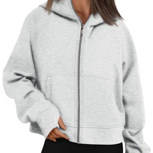Terry 100% Cotton Sweatshirt Zip up Hoodies Fleece <b>Jackets</b> Oversized Sweatshirts Fall Fashion Outfits 2025 Sweaters Winter - Product Image 6