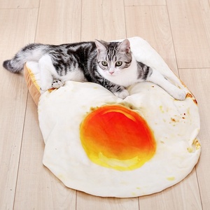 Alfombrilla de algodón suave con estampado 3D para mascotas, estera de algodón suave con estampado 3D para gatos, cojín de lavado para perros, manta de tortilla - Product Image 2