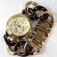 Montre à quartz pour femme en acier inoxydable, cadran de 37 mm, chronographe de luxe étanche, bracelet à fermoir, montre MKOriginals, Relojes
