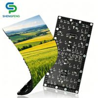 Écran LED flexible à prix d'usine P1.86 P2 P2.5, module souple, taille personnalisable, luminosité élevée, mur vidéo LED pour intérieur