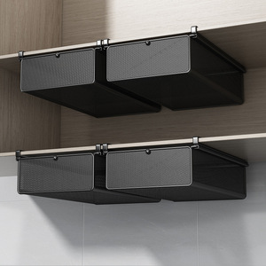 Cesta de cajón colgante de Metal, organizador de ahorro de espacio para ropa interior y calcetines, armario de almacenamiento, herramienta mágica - Product Image 2