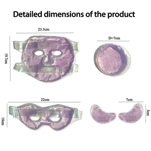 Masque rafraîchissant pour les yeux et le visage de qualité médicale ChillGel avec technologie anti-gonflement, compresse de glace pour les yeux, sac de soins personnels - Product Image 6