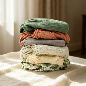 Lenzuolo per <span class=keywords><strong>Culla</strong></span> in Cotone Crepe a Doppio Strato 40S Traspirante 85x45x5cm, Coprimaterasso per <span class=keywords><strong>Culla</strong></span>, Biancheria da Letto per Neonati Standard Classe A - Product Image 6