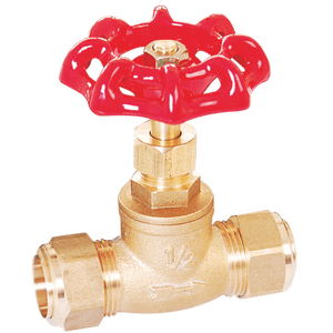 Vente chaude en gros 125psi WOG Pipeline industrielle vanne d'arrêt en laiton avec extrémité de compression - Product Image 1