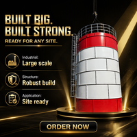Silo à ciment boulonné de 200 tonnes, silo sectionnel pour stockage de poudre, silo à cendres volantes pour centrale à béton