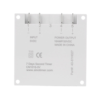 Temporizador Digital LCD de 1 Segundo de Intervalo, 5V 12V 24V 110V 220V, Interruptor Temporizador Programable Semanal de 7 Días, Relé de Tiempo Programable CN101S