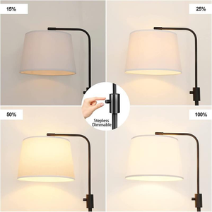 LED <b>Touch</b> Lamp Night <b>Light</b> Floor <b>Bedside</b> Table Simple Bedroom Vertical High Foot - Product Image 5