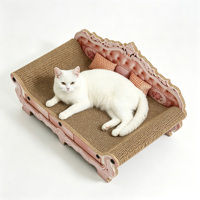 Canapé anti-dérapant et anti-griffures pour chat, résistant à l'usure, sans perte de fibres, griffoir pour chat, en carton ondulé, chaise longue pour chat, lit pour chat