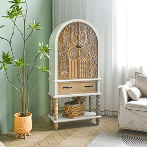 INNOVA HOME <span class=keywords><strong>Buffet</strong></span> en bois massif <span class=keywords><strong>buffet</strong></span> <span class=keywords><strong>buffet</strong></span> design arqué moderne rétro pour salle à manger cuisine salon hôtel ferme - Product Image 3