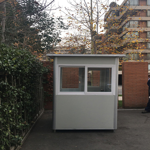 TOPPRE Demontabele Snel te Monteren Kiosk Beveiligingscabine Prefab Buiten Metalen Schuur Elegante Wachthuisje Verkoop Beveiligingspost - Product Image 2