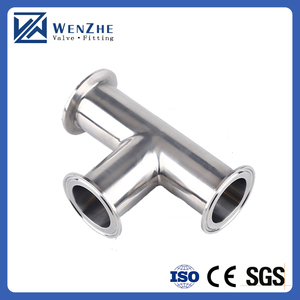 3 Zoll 76mm Sanitär Edelstahl klemme Equal Tee 3-Wege-Rohrverschraubungen 304 316 TC Tri Clamp Tee - Product Image 4