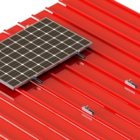 Rel Aluminium Anodized Universal 200mm Mini untuk Sistem Pemasangan Panel Surya di Atap dan Tanah, Garansi 10 Tahun, Standar Desain AS/NZS1170